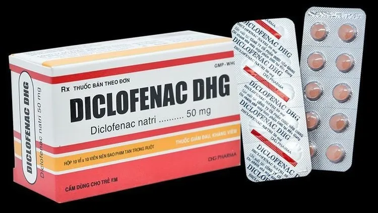 Các dạng bào chế khác nhau của thuốc Diclofenac, bao gồm viên nén