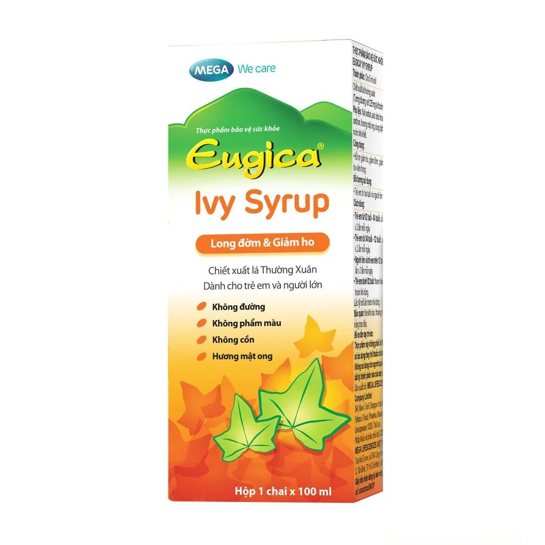 Siro ho Eugica Ivy chứa chiết xuất lá thường xuân