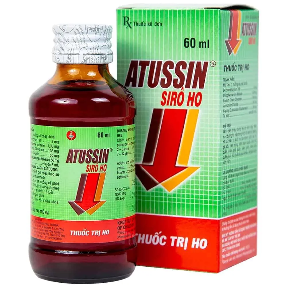Hình ảnh chai Siro ho Atussin