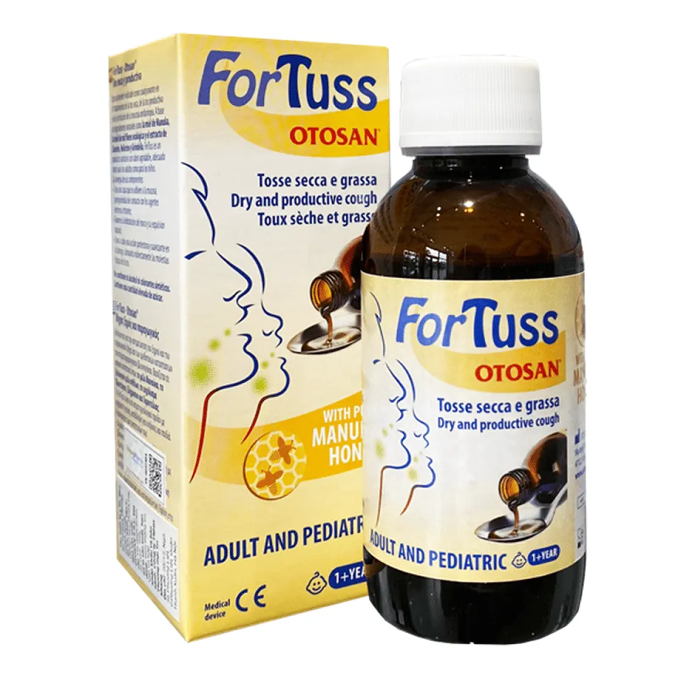 Siro ho Fortuss Otosan hỗ trợ trị ho khan và ho có đờm