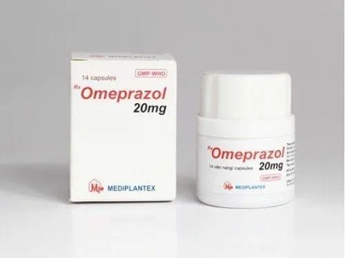 Hộp thuốc Omeprazol 20mg dạng viên nang cứng