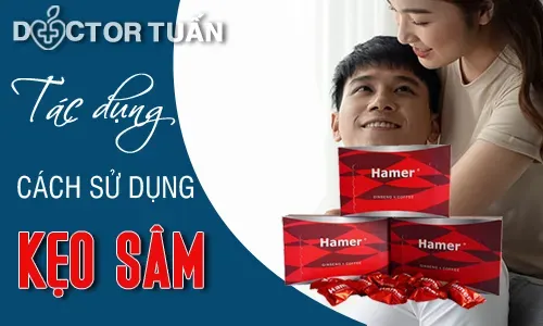 Hình ảnh gói Kẹo Sâm Hamer, sản phẩm hỗ trợ tăng cường sinh lý nam