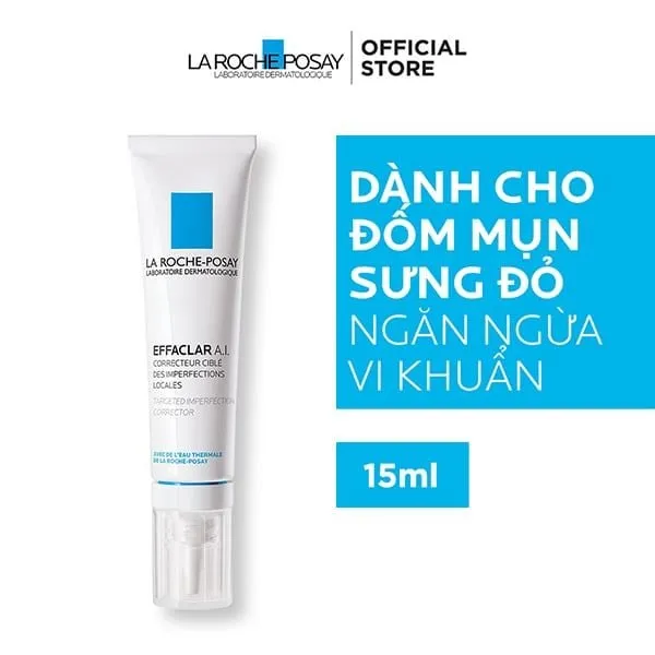 Kem trị mụn La Roche-Posay Effaclar A.I. cho da dầu mụn nhạy cảm tuổi dậy thì
