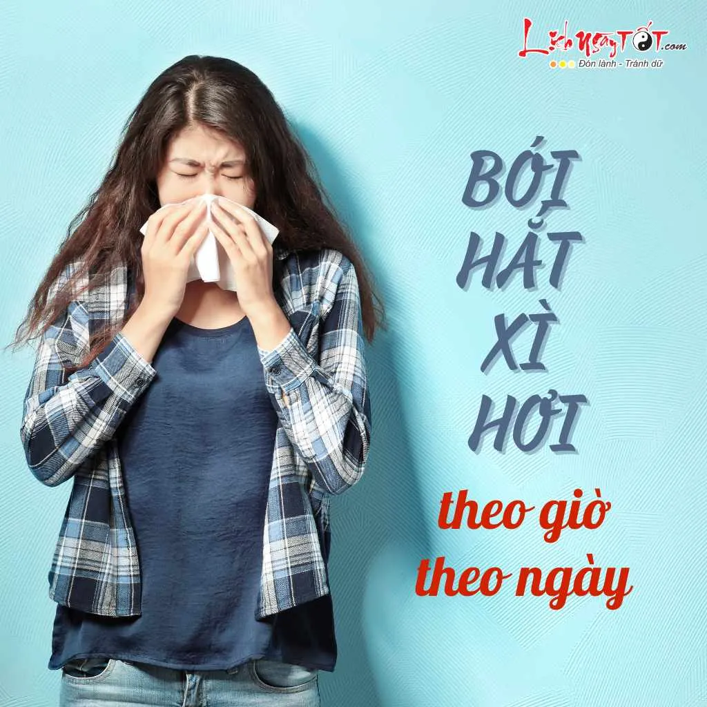 Hình ảnh minh họa bảng bói hắt xì hơi chi tiết theo ngày và giờ