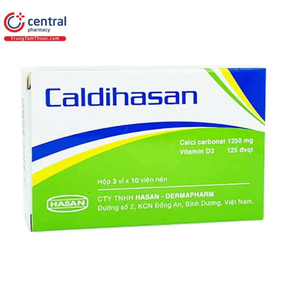 Thuốc Caldihasan 1250mg phòng ngừa loãng xương