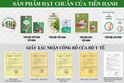 Giấy chứng nhận an toàn thực phẩm của Giảm Cân Vip X2 Tiến Hạnh