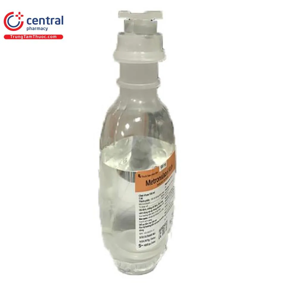 Chai thuốc tiêm Metronidazol Kabi 500mg/100ml - một dạng bào chế của Metronidazol 500mg