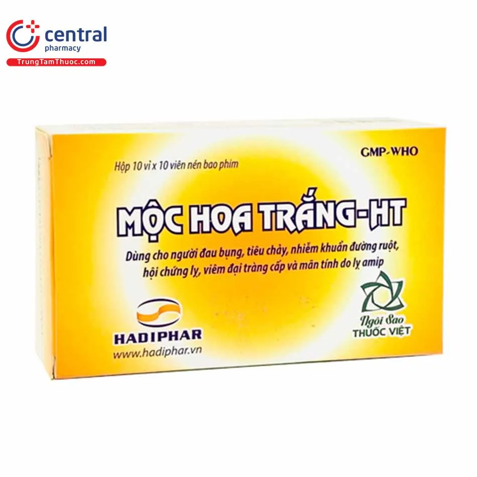 Vỉ thuốc Mộc Hoa Trắng-HT dạng viên