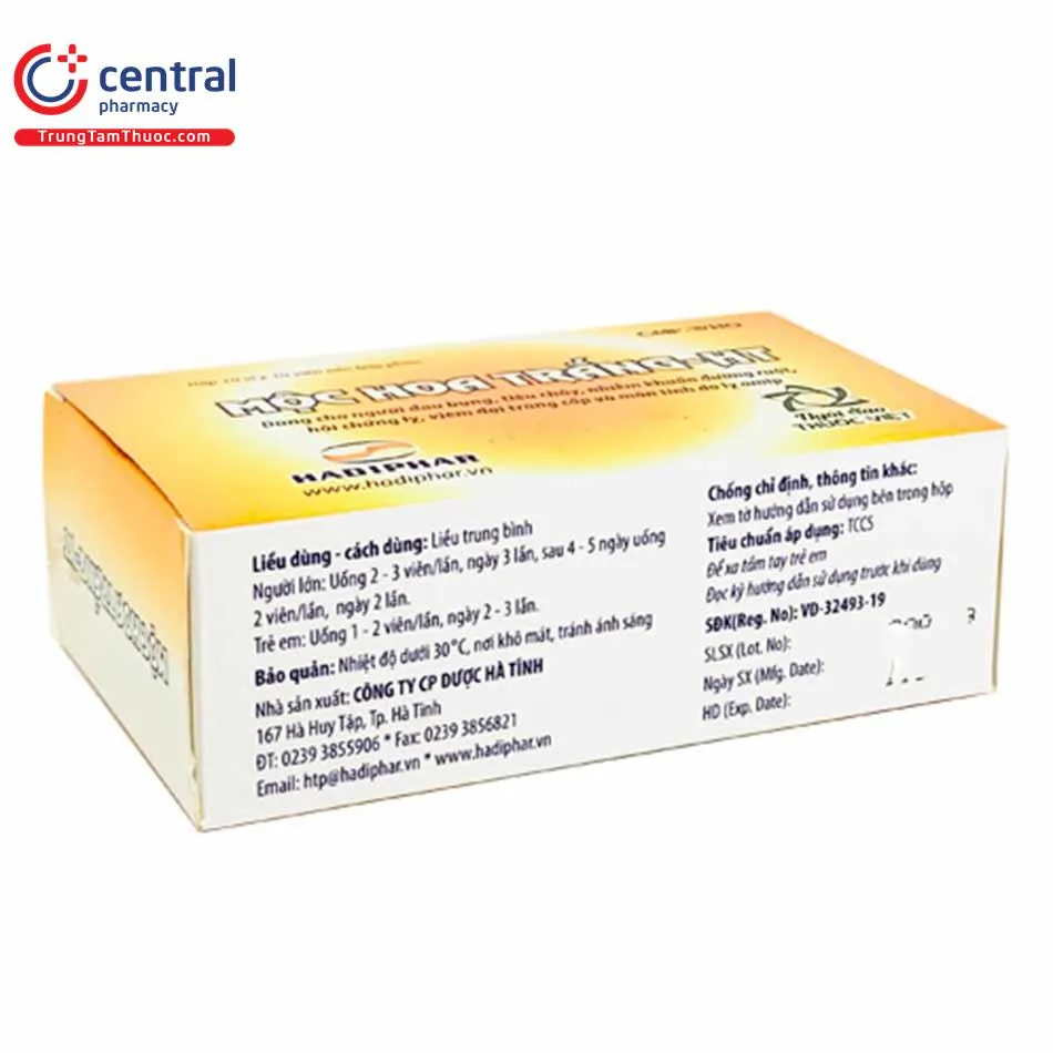 Cách dùng Thuốc Mộc Hoa Trắng-HT