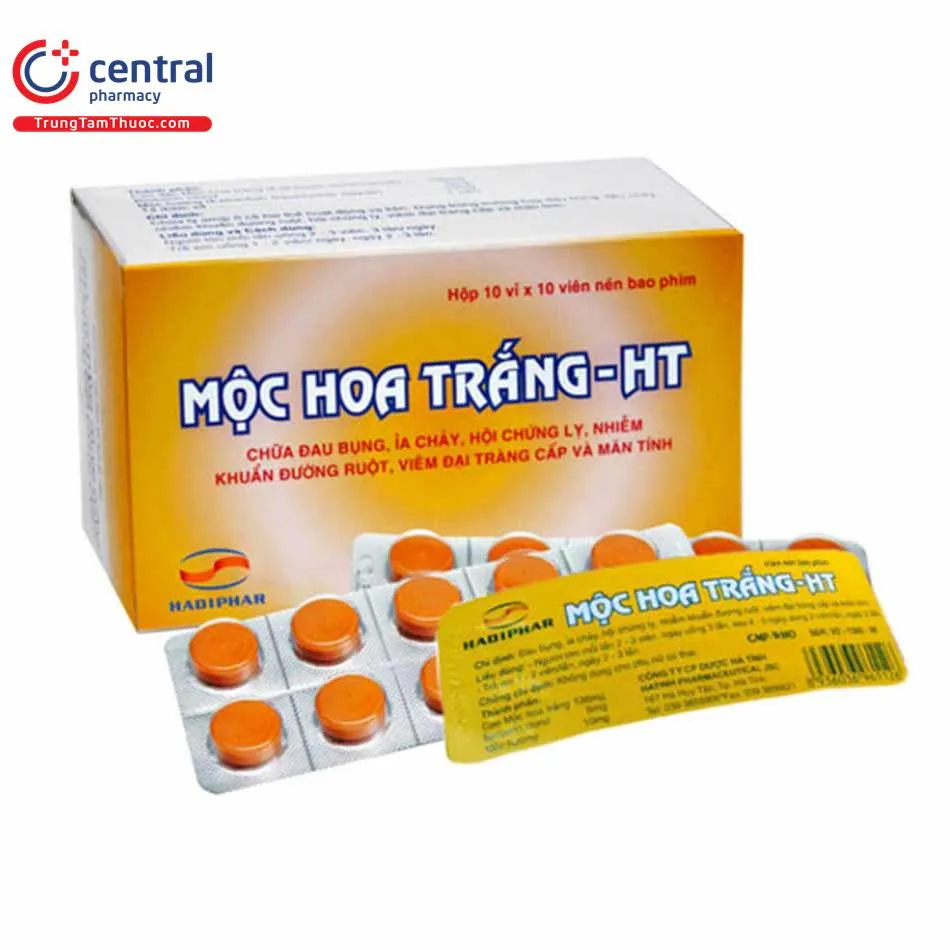 Thuốc Mộc Hoa Trắng-HT hỗ trợ đường ruột