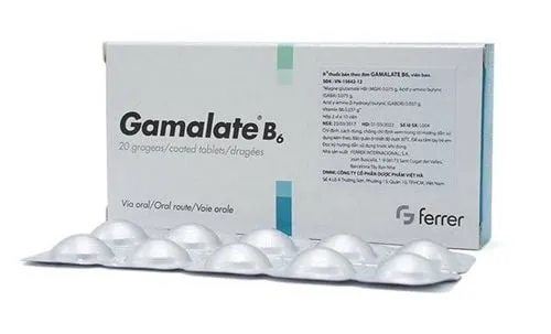 Hình ảnh hộp thuốc Gamalate B6, loại thuốc thuộc nhóm hướng thần kinh và bổ thần kinh