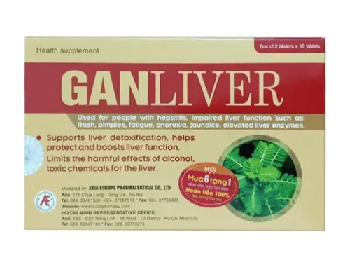 Viên uống Ganliver là sự kết hợp các dược liệu hỗ trợ giải độc, tăng cường chức năng gan