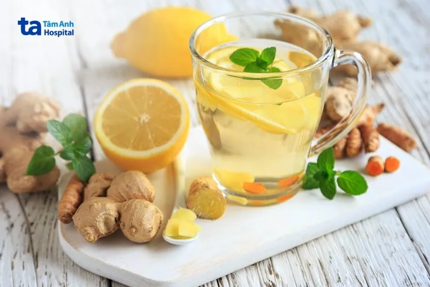 Thiếu máu lên não uống trà gừng