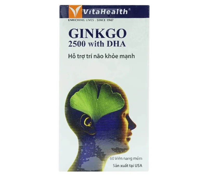 Viên uống Ginkgo 2500 With DHA VitaHealth