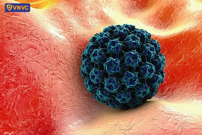 Hình ảnh minh họa virus HPV gây sùi mào gà ở miệng